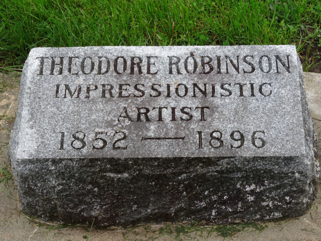 Theodore Robinson gravestone